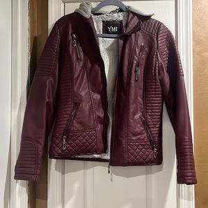 Gently used purple pleather jacket